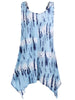 Tie Dye Sleeveless Plus Size Tunic Top