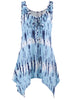 Tie Dye Sleeveless Plus Size Tunic Top