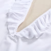 Sexy Plunge Neck Backless Ruffled Women Swimsuit