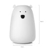 Inlife LJC - 111 3 Modes Portable Tap Control Silicone LED Night Light for Decor