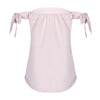 Off The Shoulder Sleeveless Tied T-shirt for Women