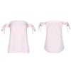 Off The Shoulder Sleeveless Tied T-shirt for Women