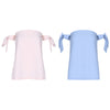 Off The Shoulder Sleeveless Tied T-shirt for Women