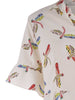 Plus Size Printed Chiffon Dress with Flare Sleeves