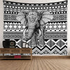 Ethnic Elephant Geometric Wall Tapestry