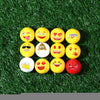 Dominant 12pcs Emoji Double Layer Practice Golf Ball