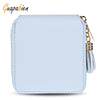 Guapabien Women Tassels Zipper Short Wallet Card Holder