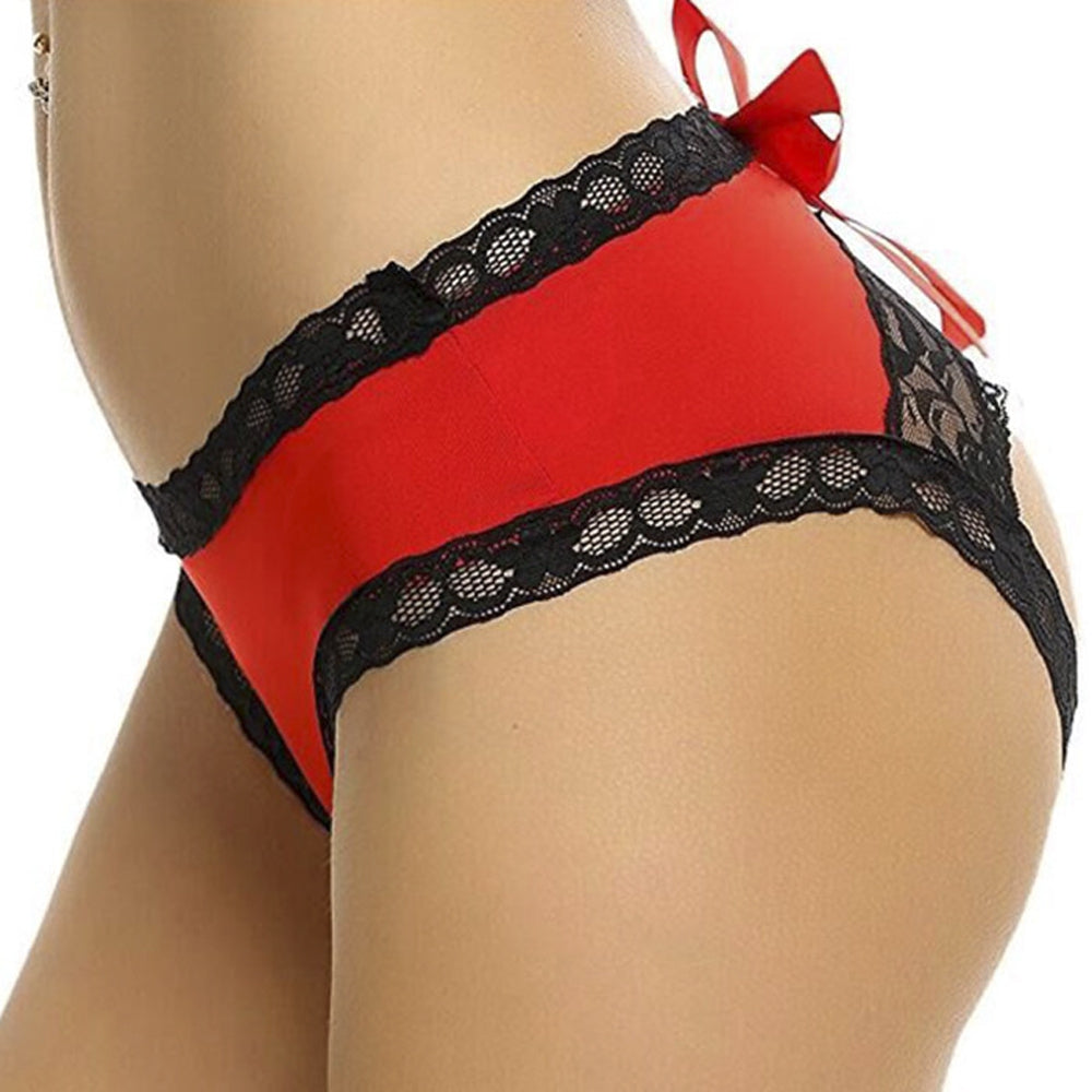 Lace Insert Cut Out Panty