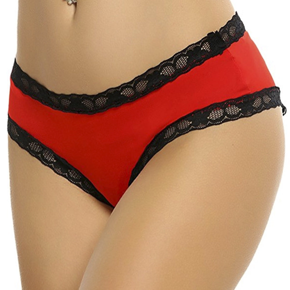 Lace Insert Cut Out Panty