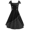 Dot Plus Size A Line Dress