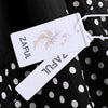Dot Plus Size A Line Dress