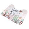 2 PCS Floor Mat Toilet Seat Decoration Pad