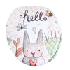 2 PCS Floor Mat Toilet Seat Decoration Pad