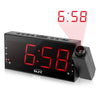 Inlife Digital Projection Alarm Clock LED Display Battery Backup