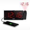 Inlife Digital Projection Alarm Clock LED Display Battery Backup