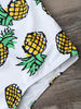Pineapple Print Cross Back Swimsuit