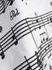 Plus Size Music Pattern 1950s Dress