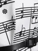 Plus Size Music Pattern 1950s Dress