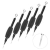 5pcs / Set U-pick Tattoo Needle Tube Silica Gel Grip with Tip RL / RS / F / M1 / M2