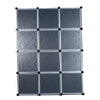Multi-use Assembled 12 Cube Modular Wardrobe