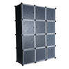 Multi-use Assembled 12 Cube Modular Wardrobe