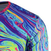 Crew Neck 3D Splatter Paint Mix Trippy  T-Shirt