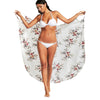 Chiffon Floral Convertible Sarong Wrap Cover Up Dress