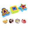 5 PCS DIY Fondant Cake Molds Baking Tool Decorating Moulds