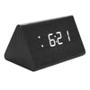 Voice-activated Temperature Wooden Electronic Alarm Clock