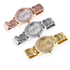 Women Fashionable Exquisite Quartz Watch with Artificial Diamonds