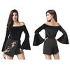 Sexy Off The Shoulder Long Sleeve Women Bodysuit