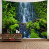 Layered Waterfall Mountain Waterproof Wall Tapestry