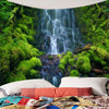 Layered Waterfall Mountain Waterproof Wall Tapestry