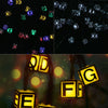 SS - 16 Waterproof Solar Powered Letter String Lamp Christmas Decor
