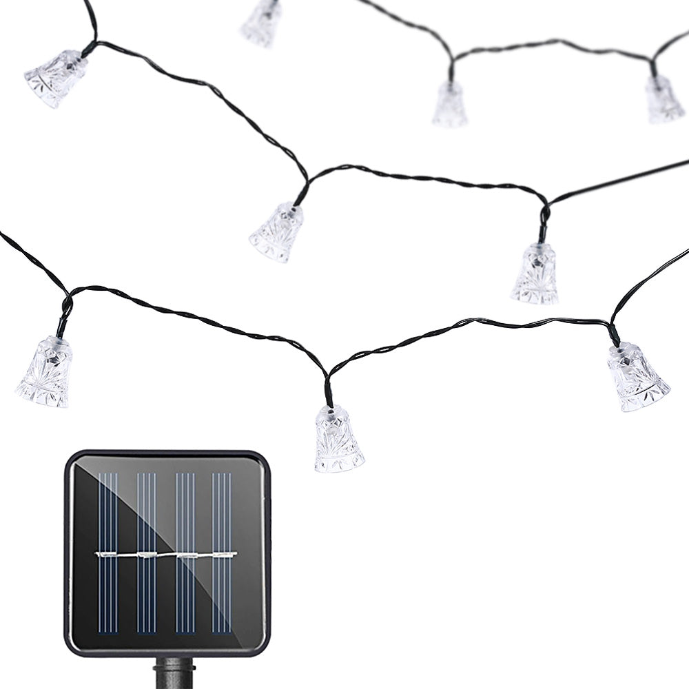 SS - 20 - 3 Solar Powered 20 LEDs Jingle Bell Shape String Light - Thumbnail 2