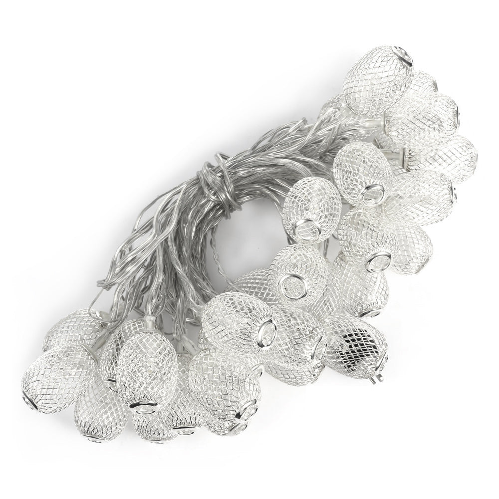 30 LEDs Iron Oval Lantern String Light - Thumbnail 2