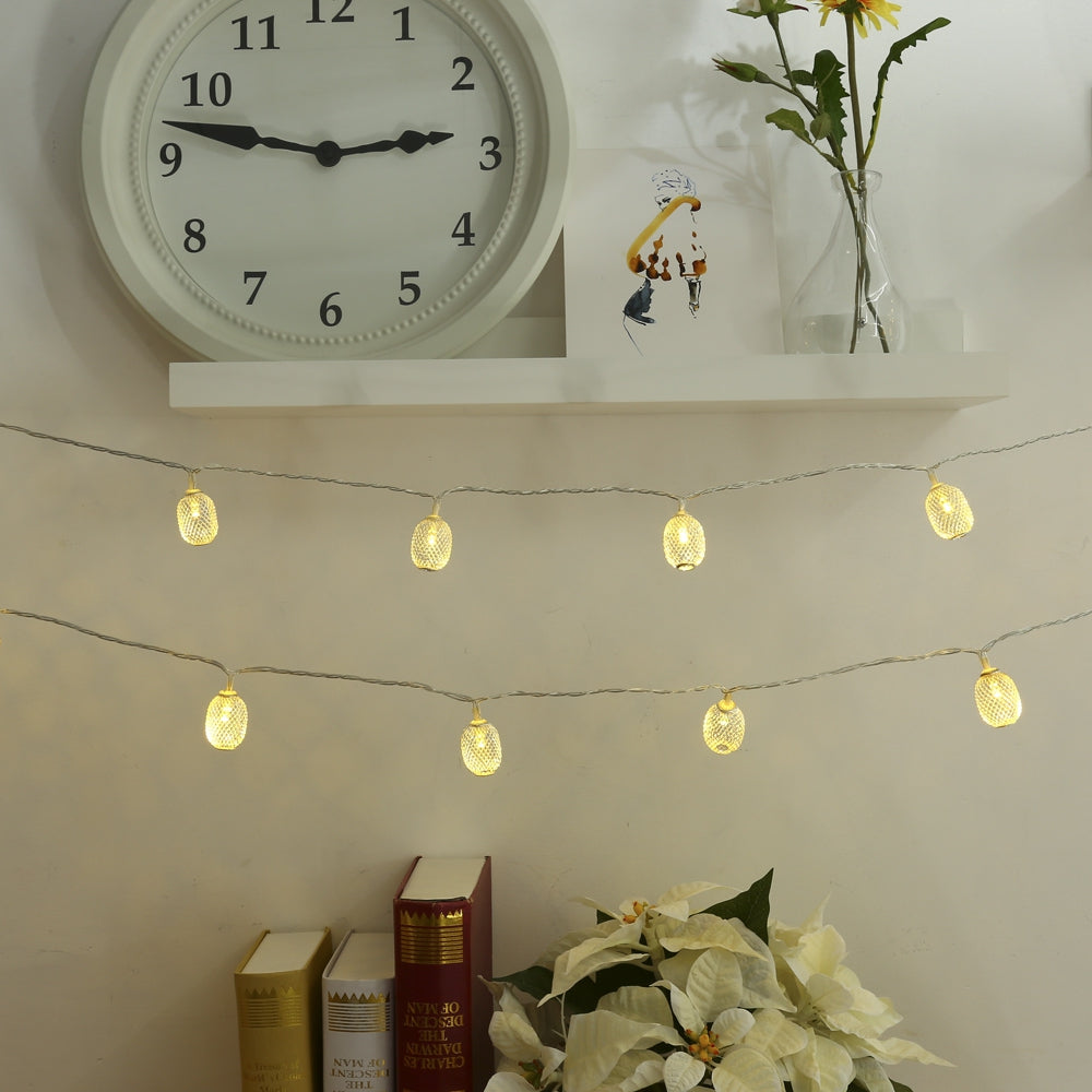 30 LEDs Iron Oval Lantern String Light - Thumbnail 5