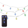 30 LEDs Iron Oval Lantern String Light with Remote Control