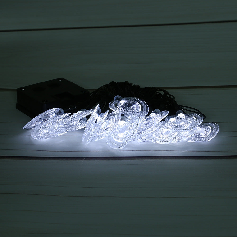 SS - 20 Solar Powered Romantic Heart-shaped String Light Lamp - Thumbnail 2