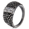 Vintage Antique Silver Rhinestone Alloy Women Ring