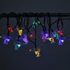 Solar Powered Waterproof 20 LEDs Fawn String Light