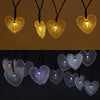 SS - 32 Solar Powered Waterproof 20 LEDs Love Heart String Lamp