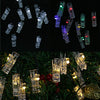 SS - 27 Solar Powered Waterproof Clip Shape String Lamp Light