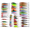 Proberos DWS560 56-piece Set ABS Plastic Classic Fishing Lures Hard Bait