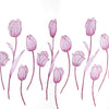 Floral Tulle Voile Burnt-out Window Curtain 100 x 250cm