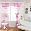 Floral Tulle Voile Burnt-out Window Curtain 100 x 250cm