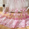 Floral Tulle Voile Burnt-out Window Curtain 100 x 250cm