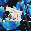 Flower Ink Print 50s Halter Swing Dress