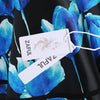 Flower Ink Print 50s Halter Swing Dress