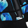 Flower Ink Print 50s Halter Swing Dress